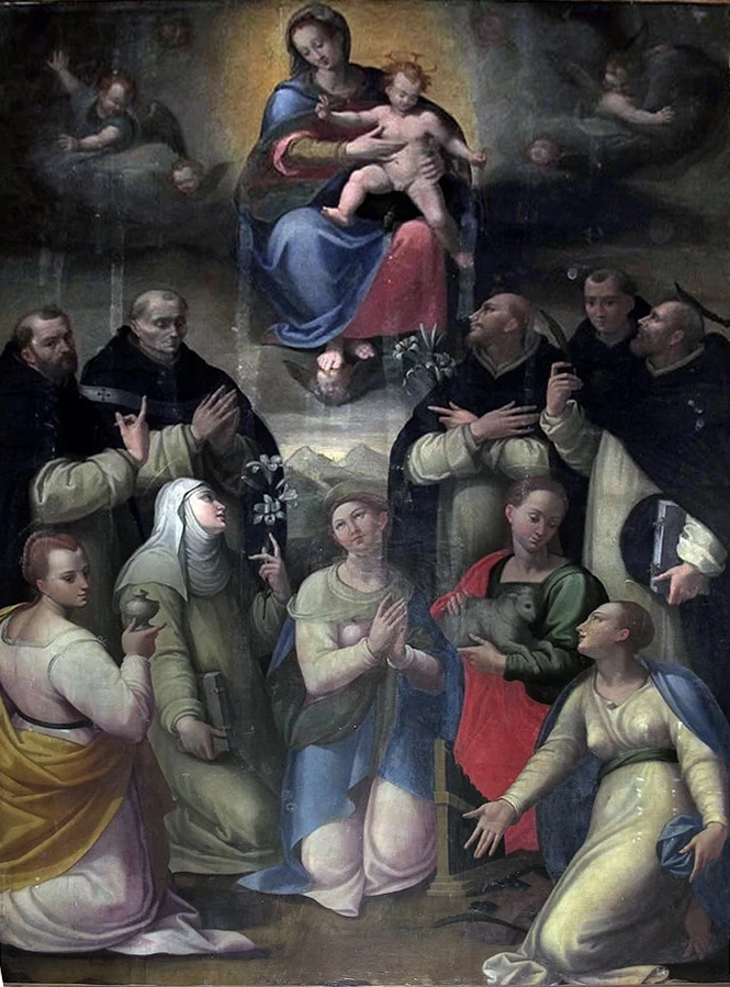 Madonna in gloria tra santi - an Bartolomeo a Monte Oliveto, Firenze